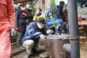 薪割り、薪ストーブ体験